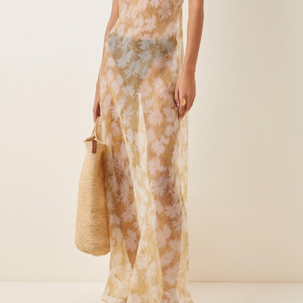 ISO SIR The Label Women's Anais Floral Silk Organza Dress - Picture 11 of 16